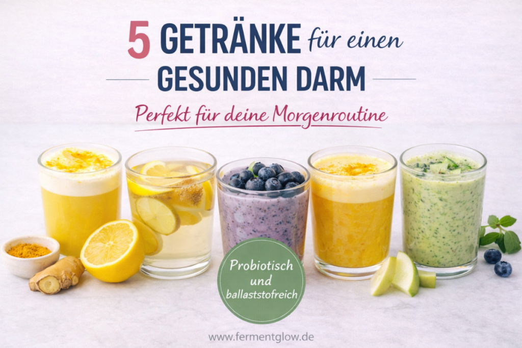 5 gesunde Darm Getränke