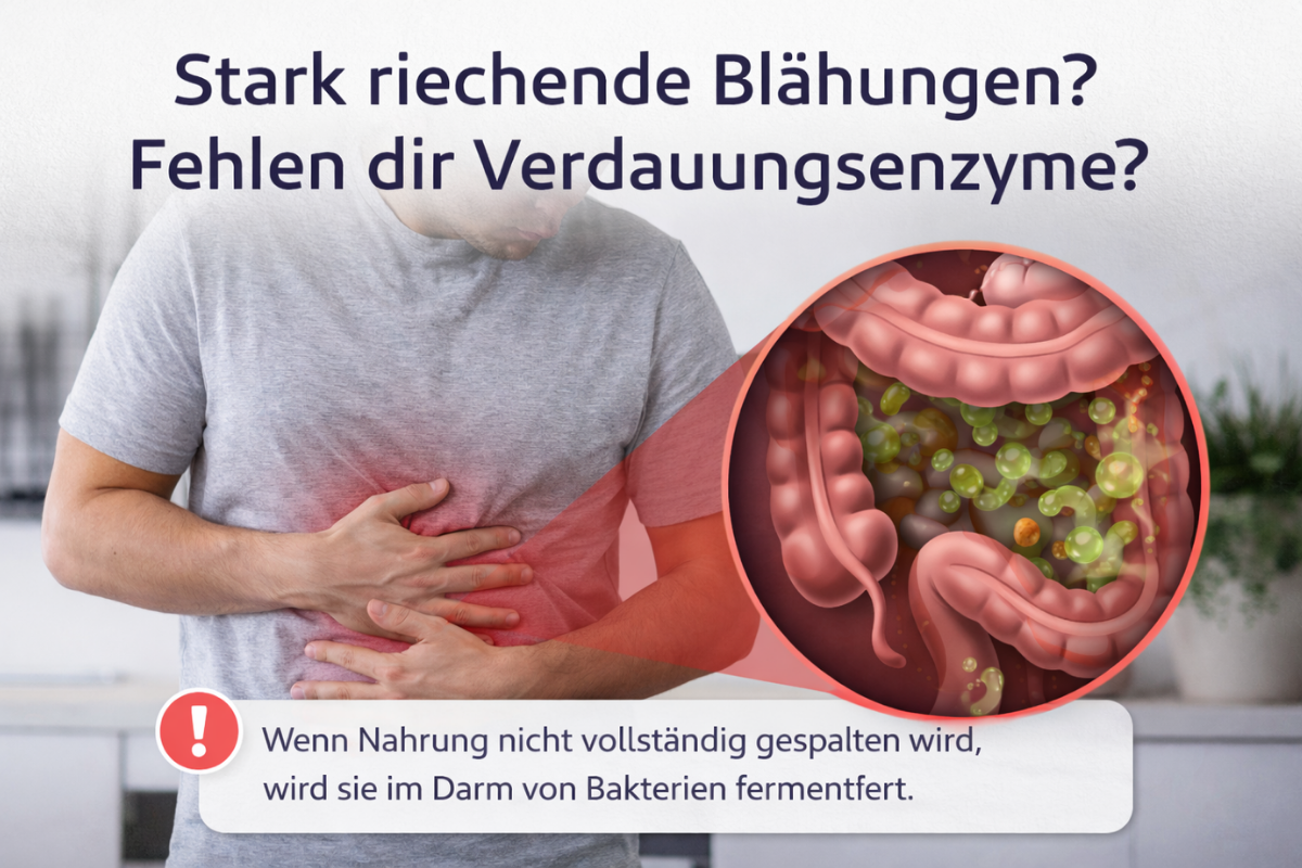 Blähungen nach dem Essen: Ursache Enzymmangel?
